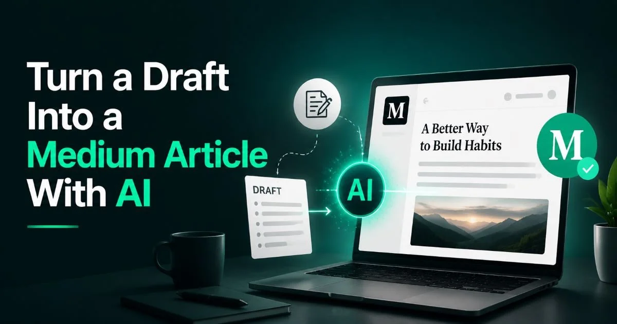How to Turn a Draft Into a Medium Article With AI